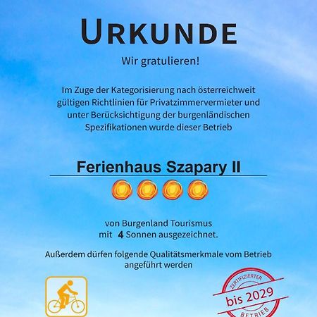 Ferienhaus Szapary II Eisenberg an der Pinka Exteriér fotografie